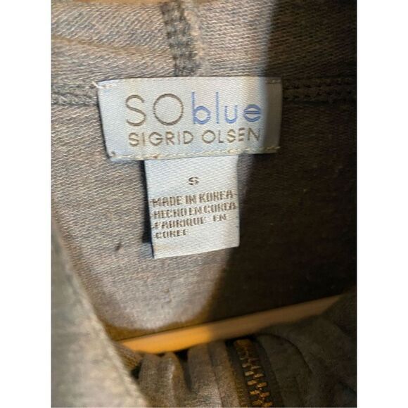 Sigrid Olsen So Blue Zip Up Jacket - Picture 3 of 5